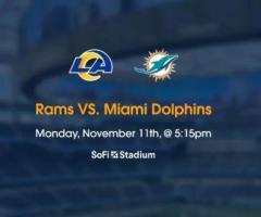 Rams VS. Miami Dolphins Tickets November 11, 2024