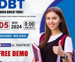 Online FREE DEMO on Data Build Tool (DBT)