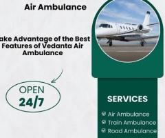 Hire Classy Vedanta Air Ambulance Service in Siliguri with Modern ICU Facility at Minimum Cost