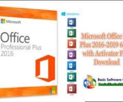 Microsoft Office Pro Plus 2016-2019 64Bit with Activator Free Download