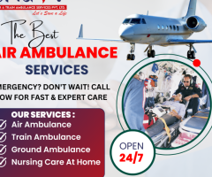 24/7 Tridev Air Ambulance Service in Patna for Sufferers