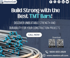 Empower Your Construction Projects with SteelonCall’s Premium Iron Bars!