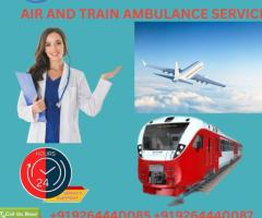 Gain Angel Air and Train Ambulance Service in Guwahati with Modern ICU Setup