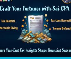 "Maximize Year-End Impact with Sai CPA’s Tax Insights"