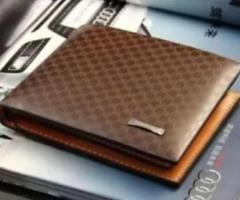 Luxury High Quality Wallet Mens Soft Leather Bifold ID Credit Card Designer