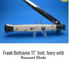 Buy handmade Frank Beltrame knives with mounted dual-finger or floating guards