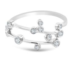 Buy Gemini Constellation Rings in 18K White Gold