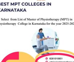 Best MPT Colleges in Karnataka