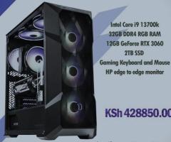 Custom tower core i9 13th gen PC with 3 free games