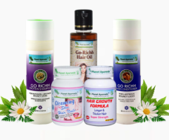 Ayurvedic Treatment For hair growth - Hair Care Pack By Planet Ayurveda