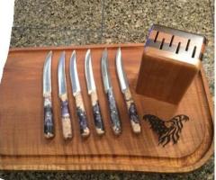 Custom Steak Knives Set | Personalized Steak Cutlery by GRS Custom Knives