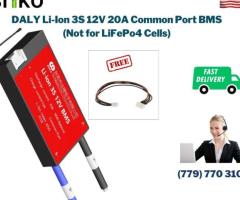 DALY BMS 3S 12V Lithium ion 20A Common Port Battery protection module.