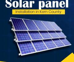 Solar panel installation in Kern County