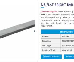 Looking for the best MS Bright Bar Supplier in Vadodara? | Laxmi Enterprise