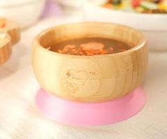 Bamboo Baby Suction Bowls with Strong & Durable Silicon Base – Purely Mama