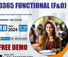 D365 Functional F&O Online Training Free Demo