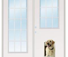 Convenient Doggie Door in Patio Door | Lewisville, TX