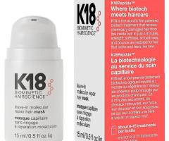 K18 Leave-In Molecular Hair Mask, Repairs Dry or Damaged Hair, Reverse