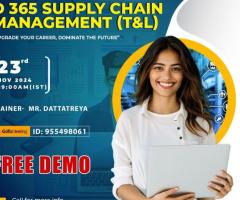 Online FREE DEMO On D 365 Supply Chain Management (T&L)