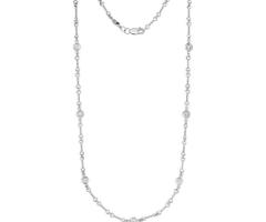 Dogbone Diamond Chain Necklace