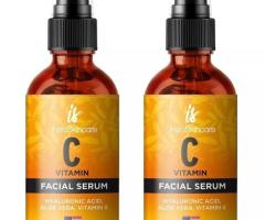 Vitamin C Serum for Face with Hyaluronic Acid Vitamin E Best Skin Anti-Aging