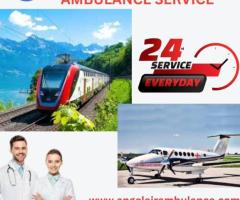 Use Angel Air and Train Ambulance Service in Guwahati with Advanced Medical Amenities