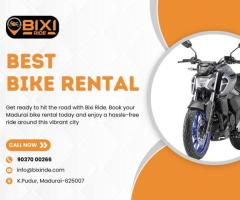 Bike Rentals in Madurai | Bixi Ride