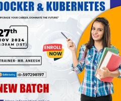 Best Docker and Kubernetes Online New Batch 27th