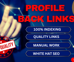 High-quality profile Backlinks to Boost website