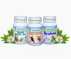 Natural Healthy Supplements For Women Health - Wonder Woman Care Pack By Planet Ayurveda