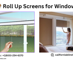 Roll Up Window Screens - Quality & Deals at California Blinds