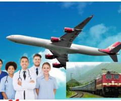 Get Angel Air and Train Ambulance Service in Raipur with 24 Hour Comfort Transportation Facilities