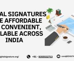 Digital signatures made affordable and convenient, available across India.