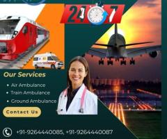 Hire Angel Air and Train Ambulance Service in Bhopal with a Professionally Expert Medical Team