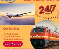 Gain Angel Air and Train Ambulance Service in Varanasi with All Medical Amenity