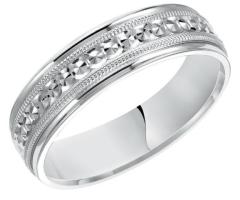 Comfort Fit Round Wedding Band for Men’s