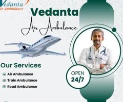 Book Complicated-free Vedanta Air Ambulance Service in Siliguri with Medical Instrument