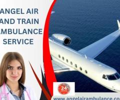 Angel Air and Train Ambulance Service in Raigarh provides a ventilator facility