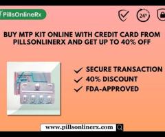 Buy MTP Kit Online with Credit Card from PillsOnlinerx and Get Up to 40% Off