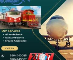 Get Angel Air and Train Ambulance Service in Bagdogra with Superlative Transport Facilities