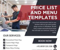 Are you searching for Menu card at best price in tamil nadu?