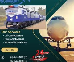 Get Globally Transport  Assistance with Angel Air and Train Ambulance Service in Patna