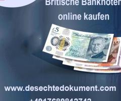 Britische Banknoten online kaufen von desechtedokument.com