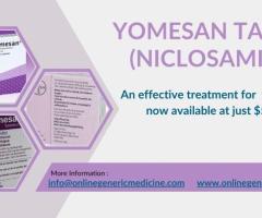 Treat tapeworm infection with Yomesan Tablet (Niclosamide) - 1