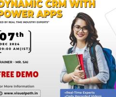 Online FREE DEMO On - Microsoft Dynamics CRM with Power Apps