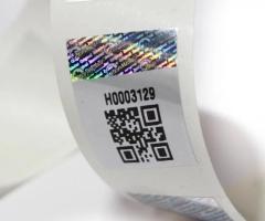 "Impress your customers with your customized QR Code Hologram Stickers"