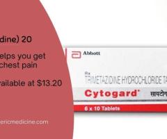 Get relief from chest pain with Cytogard (Trimetazidine) 20 | order now | Onlinegenericmedicine - 1