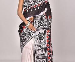 Hand Batik Pure Silk Sarees