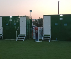 Luxury portable toilet rental