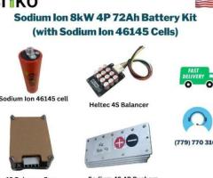 Sodium Ion 8kW 4P 72Ah Battery Kit (with Sodium Ion 46145 Cells)